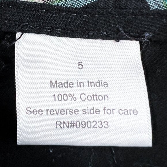 Lilu Bermuda Shorts | Black, Teal & White Plaid | Size 5 | Cotton | Y2K | Women - Picture 12 of 13